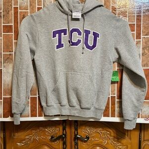 Men’s Champion Gray Hoodie vintage lettering